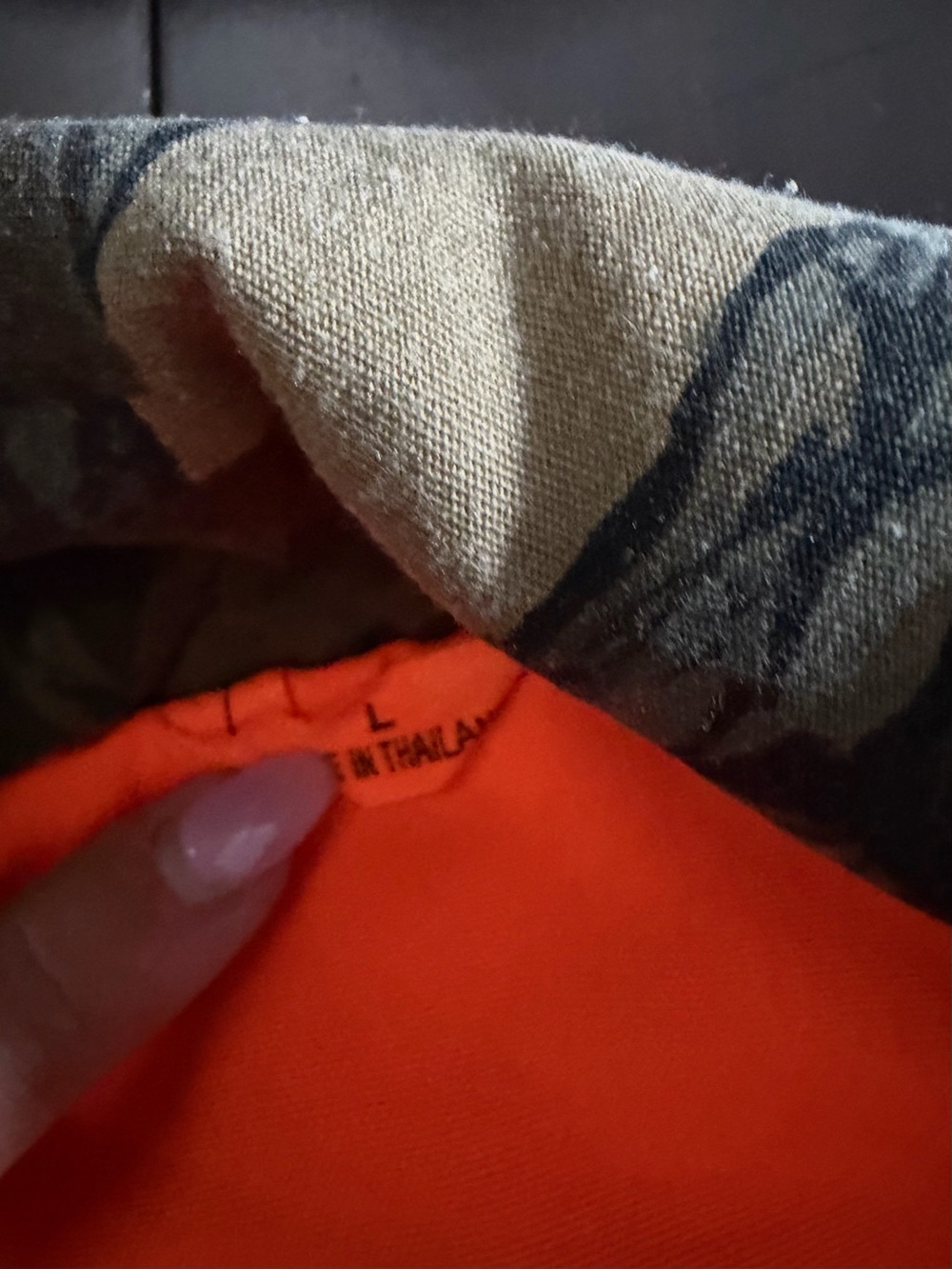Reversible Orange & Camo Puffer Vest - Picture 3 of 5